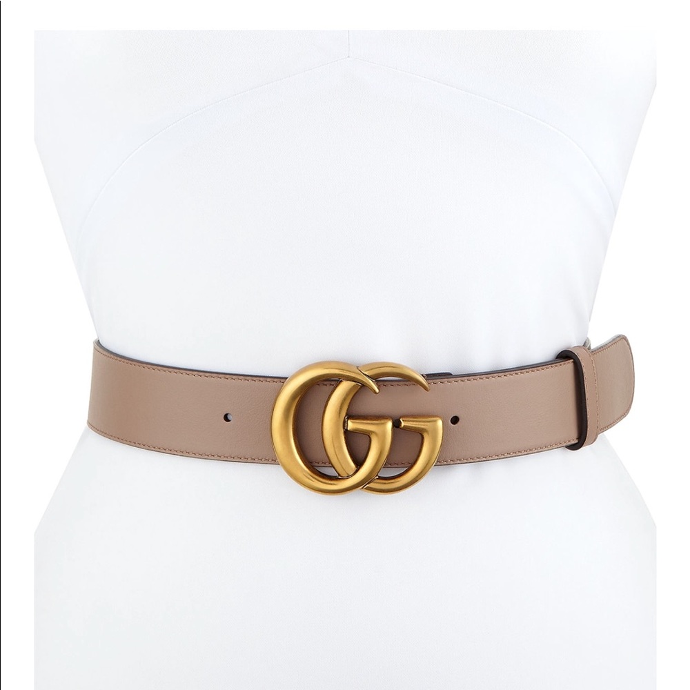 Tan Gucci Belt
